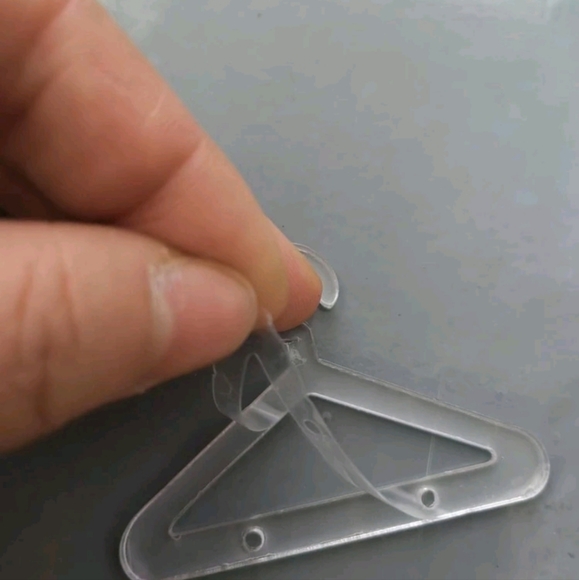 Acrylic Jewelry Organizer Stand With Little Hangers 2 Clear 1 Brown - Picture 3 of 7